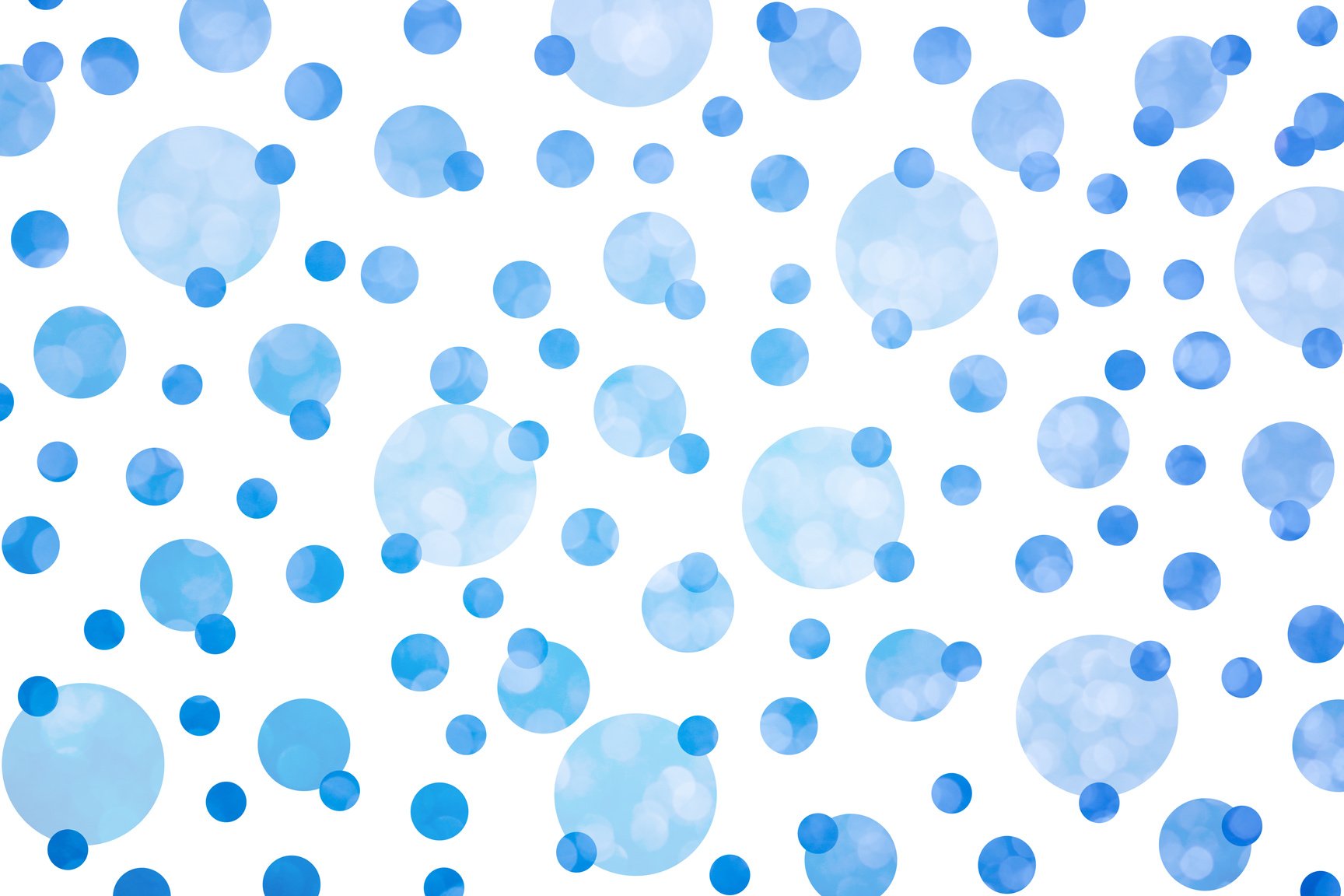 Abstract polka dot pattern with blue dots